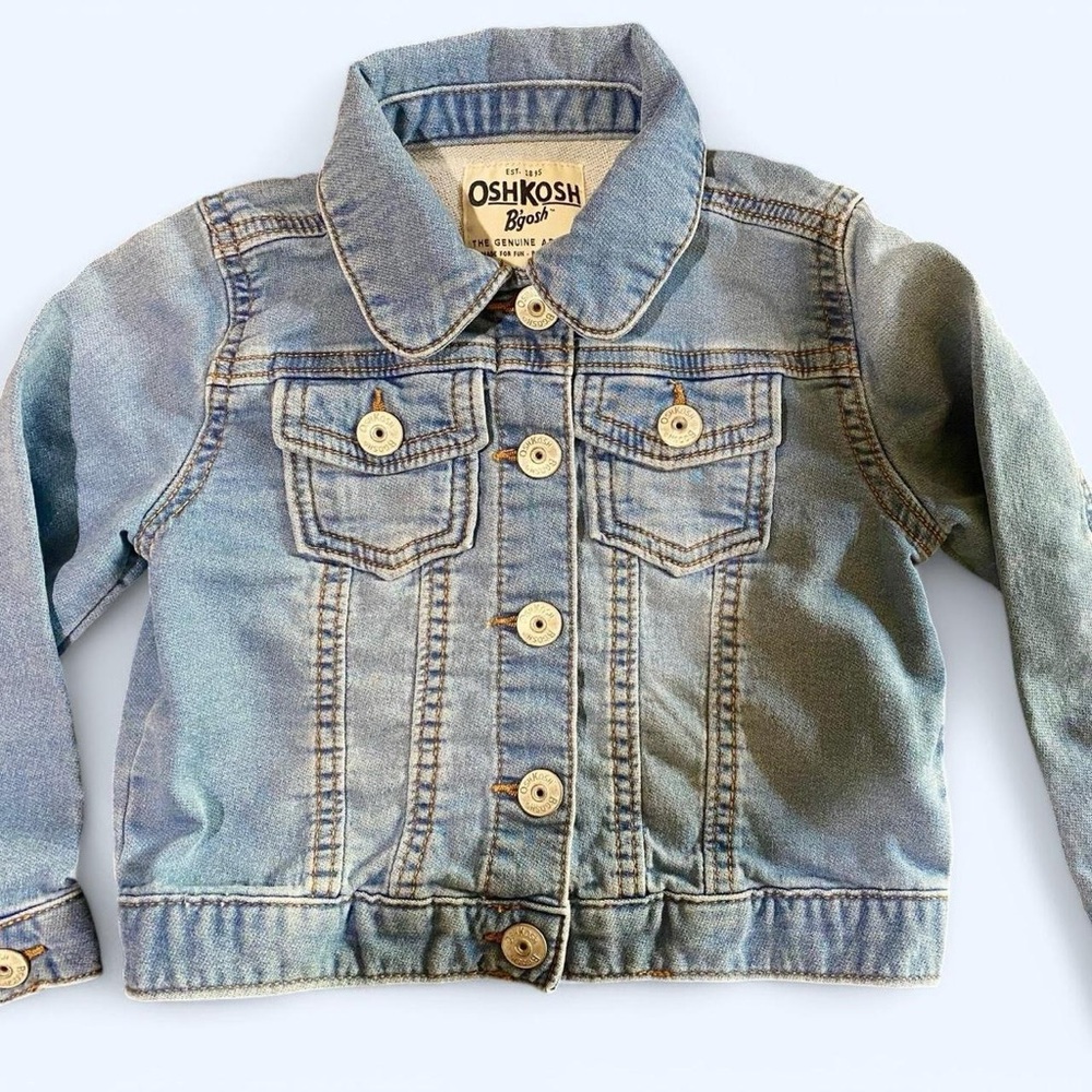 3T Blue denim OshKosh B'gosh Jean jacket, Light wash, EUC, Pockets